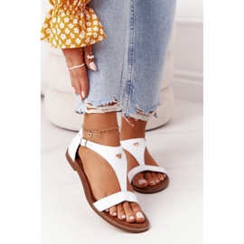 Női bőr szandál Nicole 2648 Fehér 2