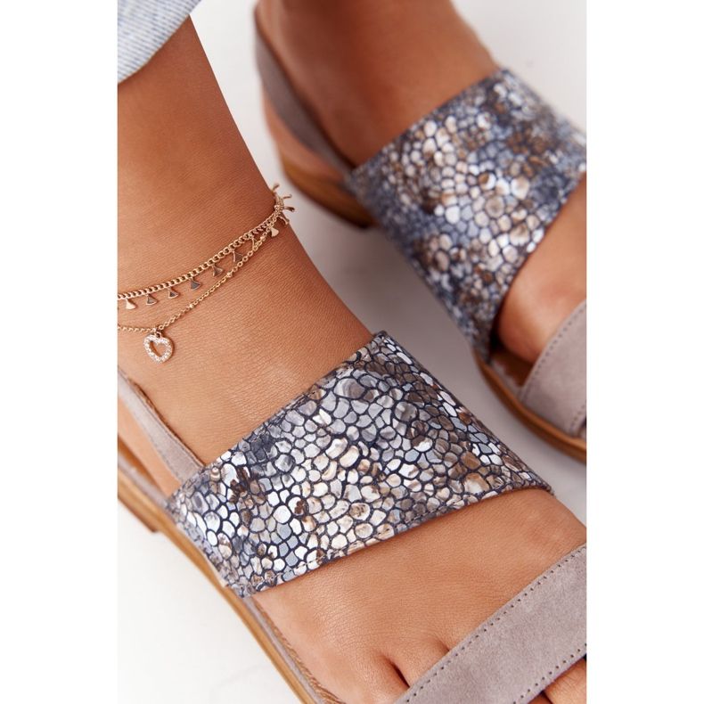 Maciejka bőr szandál 05167-10 Sötét bézs sokszínű 1