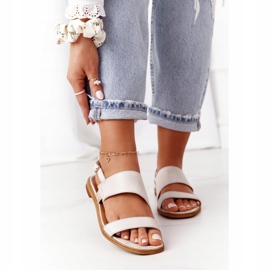 Maciejka 05167-25 Arany bőr szandál aranysárga 1