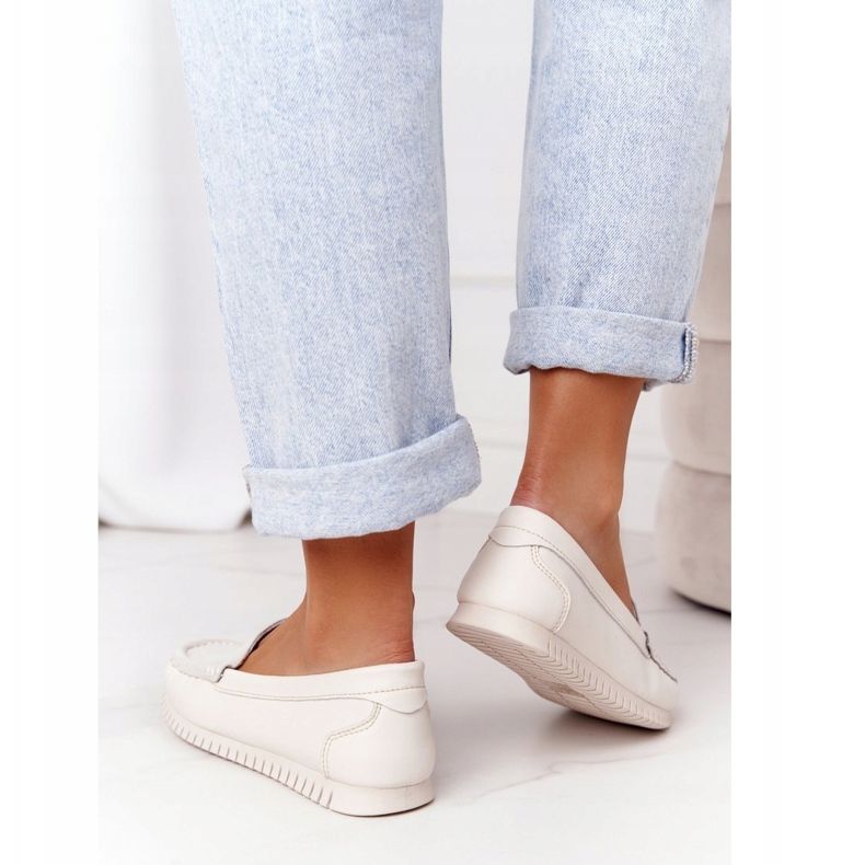 S.Barski Női bőrcipők S. Barski 97630 Ecru ekru 2