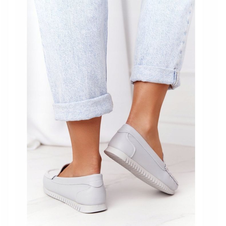 Női bőrcipők S.Barski 97630 Szürke 2