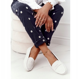 Női velúr cipők Big Star HH274665 Ecru bézs 2