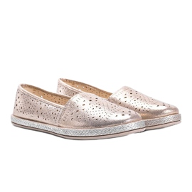Winnie arany áttört espadrillák aranysárga 1