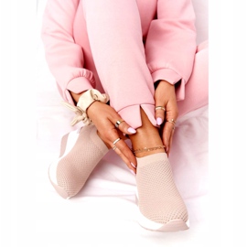 Áttört cipők Slip-On Wedge Bézs HO248 Harmony 1