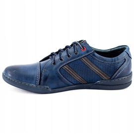 Polbut Férfi alkalmi cipő R3 Perforation Navy Blue sötétkék 1