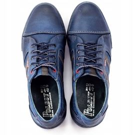Polbut Férfi alkalmi cipő R3 Perforation Navy Blue sötétkék 4