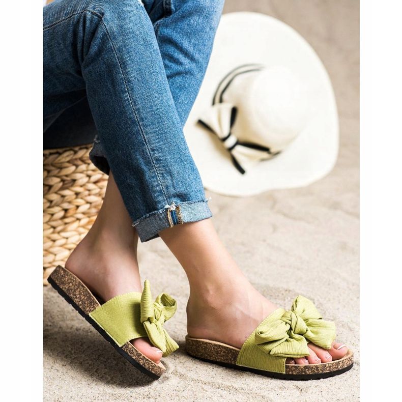 SHELOVET Papucs masnival zöld 1