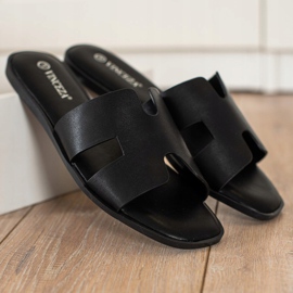 Alkalmi fekete VINCEZA papucs 1