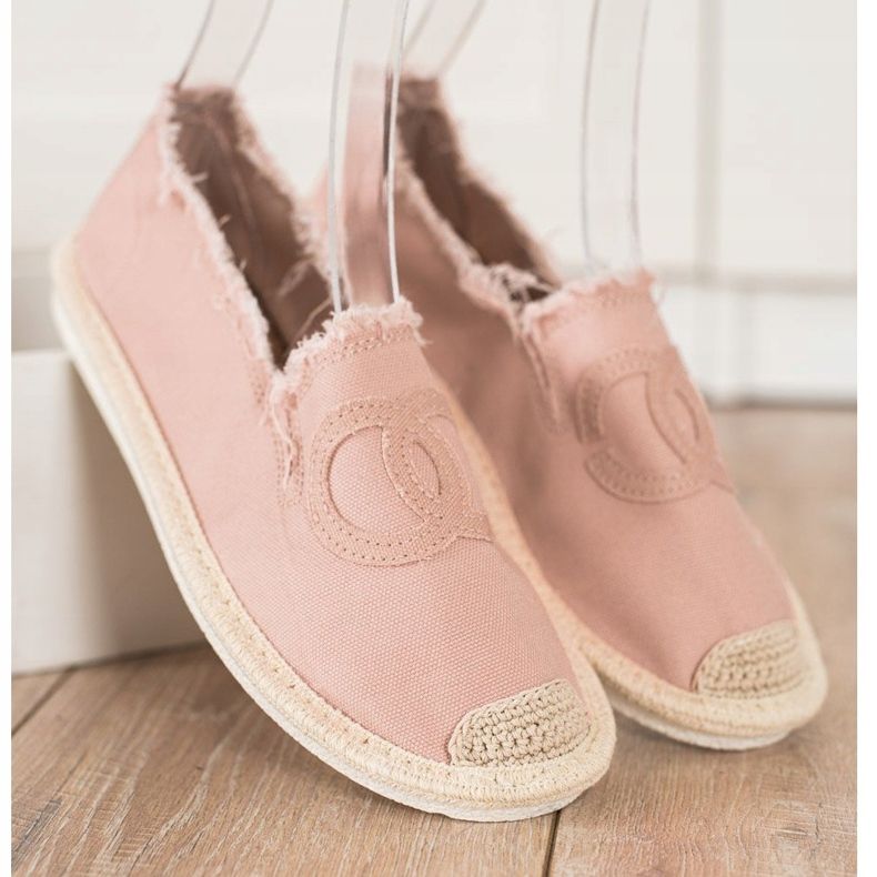 SHELOVET Textil espadrillák rózsaszín 1 SHELOVET Textil espadrillák rózsaszín 1