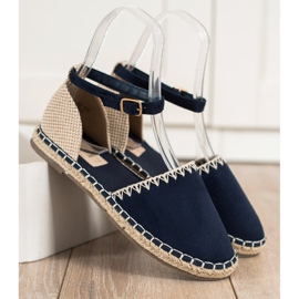 Goodin Navy espadrilles velúrral bézs sötétkék kék 1 Goodin Navy espadrilles velúrral bézs sötétkék kék 1