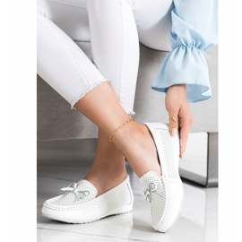 Goodin Bőr cipő íjjal fehér 1