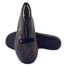 Női szigetelt papucs Befado 031d027 barna szürke 3 Női szigetelt papucs Befado 031d027 barna szürke 3