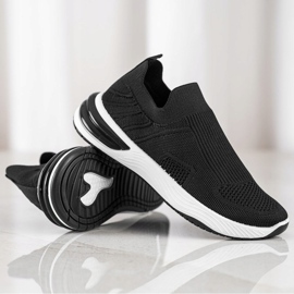 SHELOVET Áttört csúszós cipők fekete 1