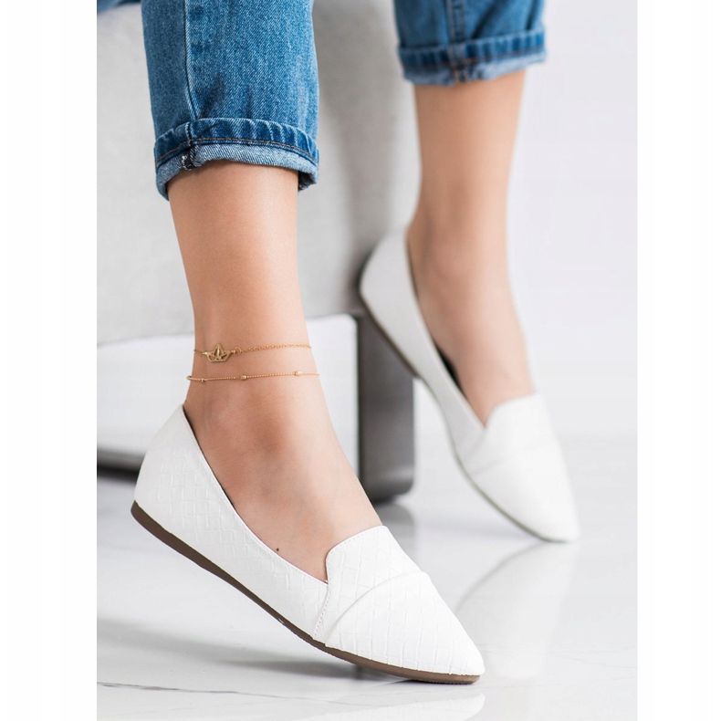 Seastar Divatos balerinák öko bőrrel fehér 1
