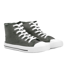 Férfi zöld khaki cipők Gin bokával 1