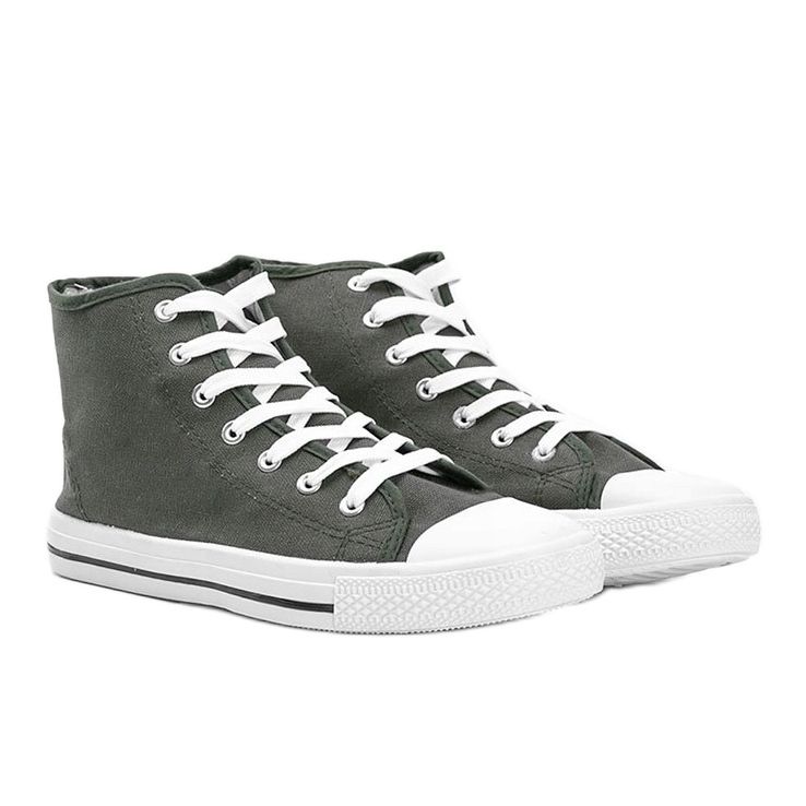 Férfi zöld khaki cipők Gin bokával 1