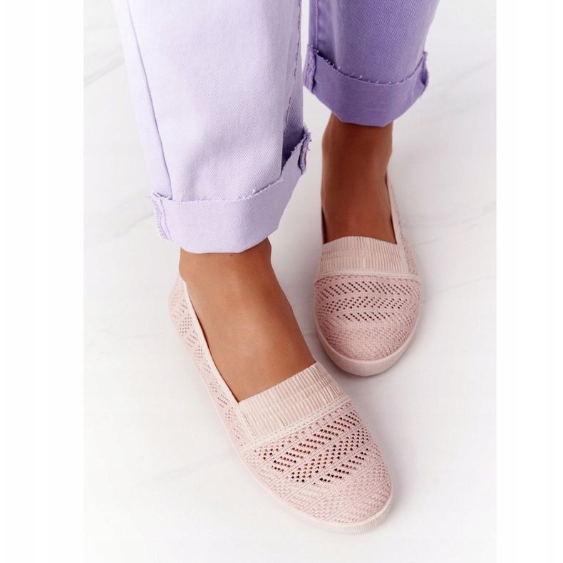 Áttört Slip-On Pink Chillout cipők rózsaszín 2