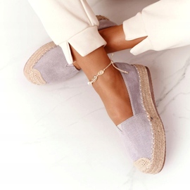 Espadrilles a szalma platformon BL1922 Grey Highway szürke 3 Espadrilles a szalma platformon BL1922 Grey Highway szürke 3