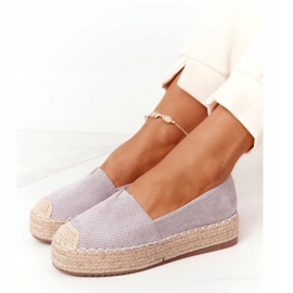 Espadrilles a szalma platformon BL1922 Grey Highway szürke 1 Espadrilles a szalma platformon BL1922 Grey Highway szürke 1