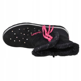 Skechers Sparkle Spell Jr 10663L-BLK fekete 2 Skechers Sparkle Spell Jr 10663L-BLK fekete 2