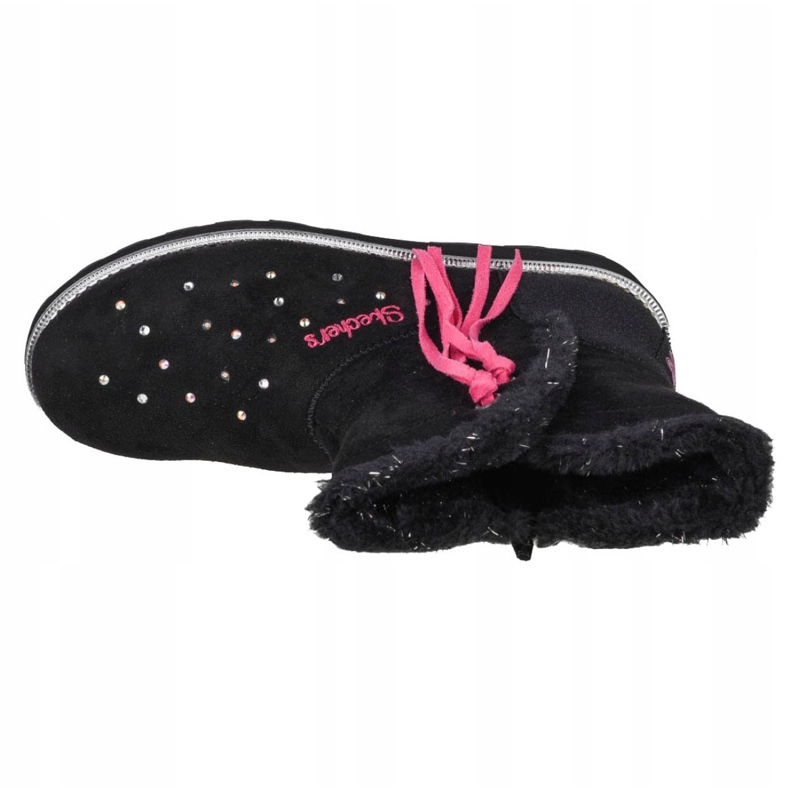 Skechers Sparkle Spell Jr 10663L-BLK fekete 2 Skechers Sparkle Spell Jr 10663L-BLK fekete 2