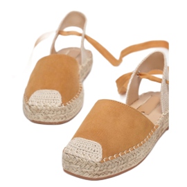 Női espadrille szandál 2331-68-camel bézs 2