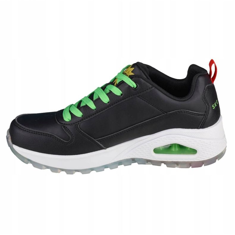 Skechers Uno Rugged-You're A Mean One W 155326-BKMT fekete zöld sárga 1 Skechers Uno Rugged-You're A Mean One W 155326-BKMT fekete zöld sárga 1