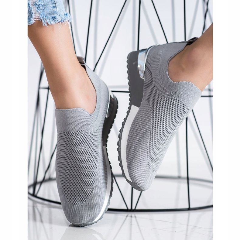 Renda Szürke áttört cipők 2