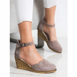 Filippo Bőr ék szandál barna 1