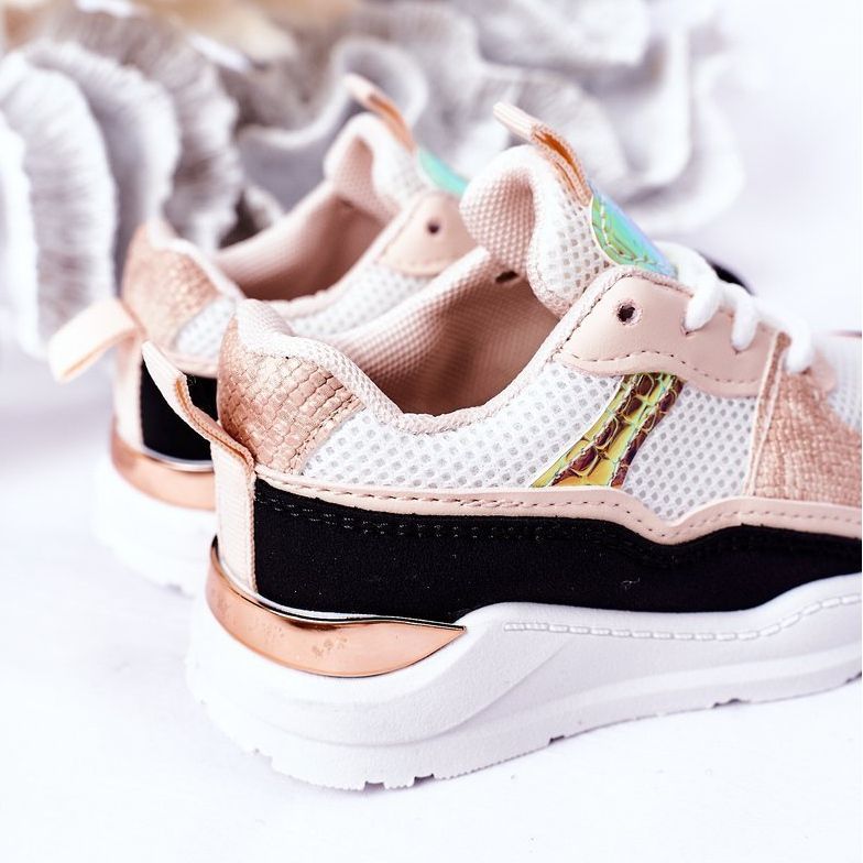 Gyermek sportcipők Cipők Fekete-rózsaszín Game Time fehér 1