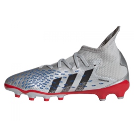 Adidas Predator Freak.3 Mg Jr FY7625 futballcipő szürke ezüst 1