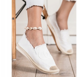 SHELOVET Textil espadrillák fehér 1 SHELOVET Textil espadrillák fehér 1