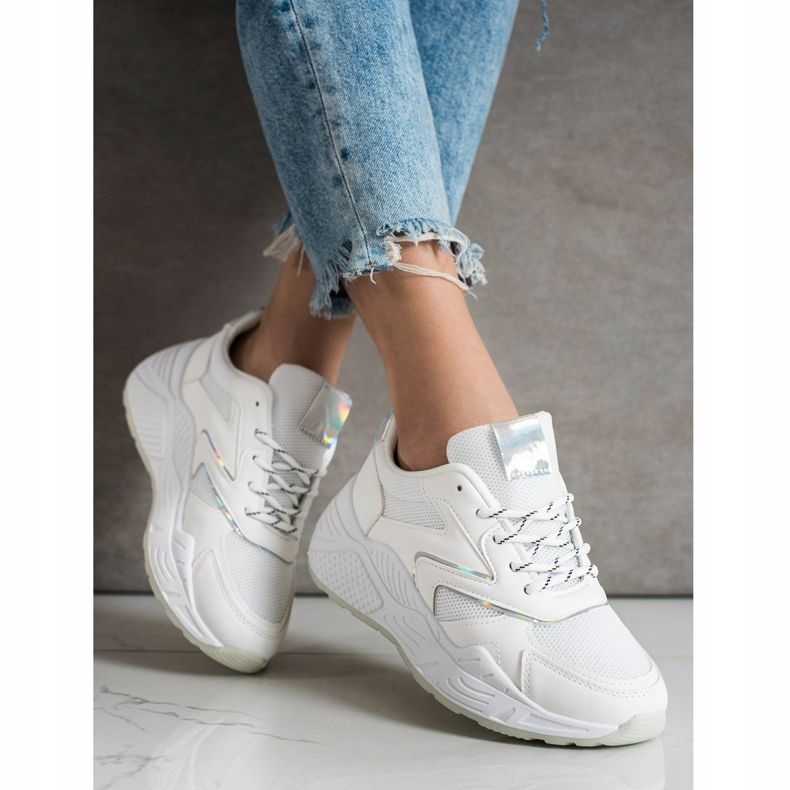 SHELOVET Stílusos cipők fehér 2