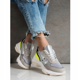 SHELOVET Kényelmes, divatos cipők ezüst sokszínű 2