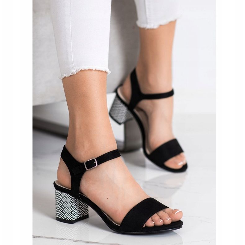 Goodin Kényelmes szandál a bárban fehér fekete 1