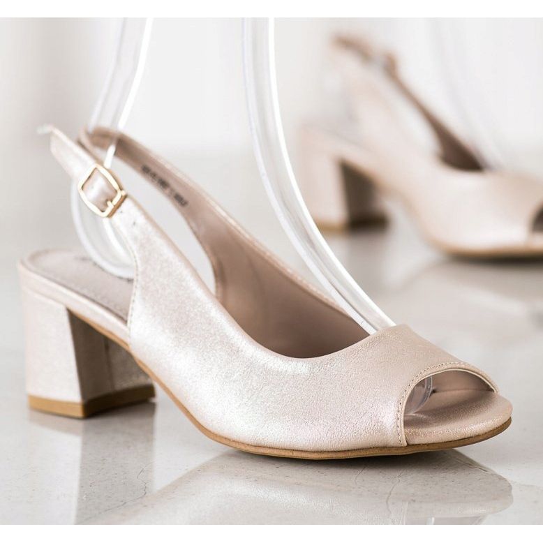 Goodin Arany csillogó szandál bézs aranysárga 1