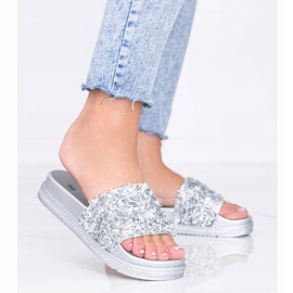 Ezüst papucs köbös cirkóniával Love Bling 1