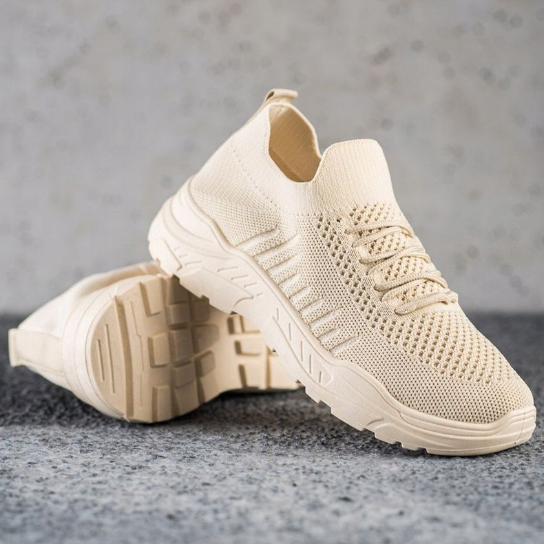 Sweet Shoes Alkalmi csúszás a cipőkön bézs 1