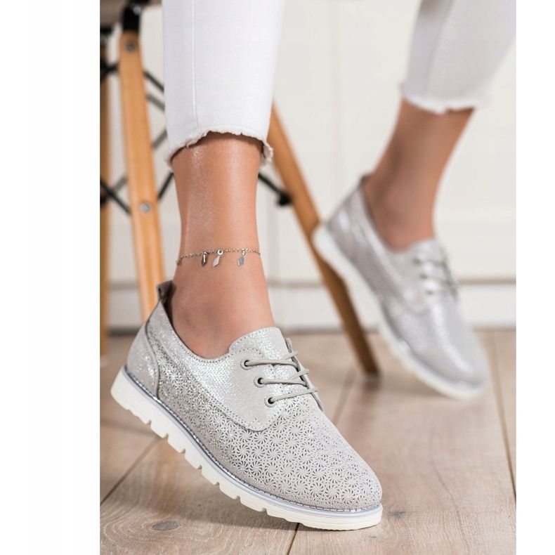 Goodin Bőr áttört cipő sokszínű aranysárga 1