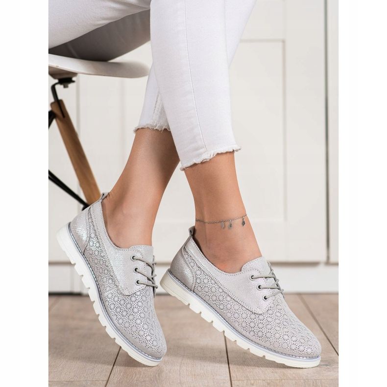 Goodin Bőr áttört cipő sokszínű aranysárga 2