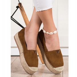 Primavera Espadrilles A Platformon barna 1