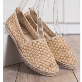 Balada Könnyű textil espadrillák bézs barna 1
