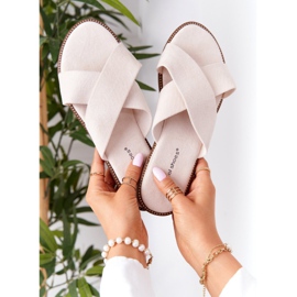 Női Velúr papucs Bézs Edesa barna 1