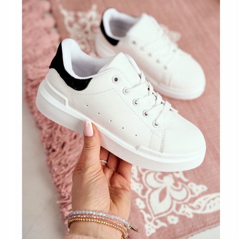 FRROCK Fehér Bilbo Gyermek ifjúsági sportcipő fekete 2