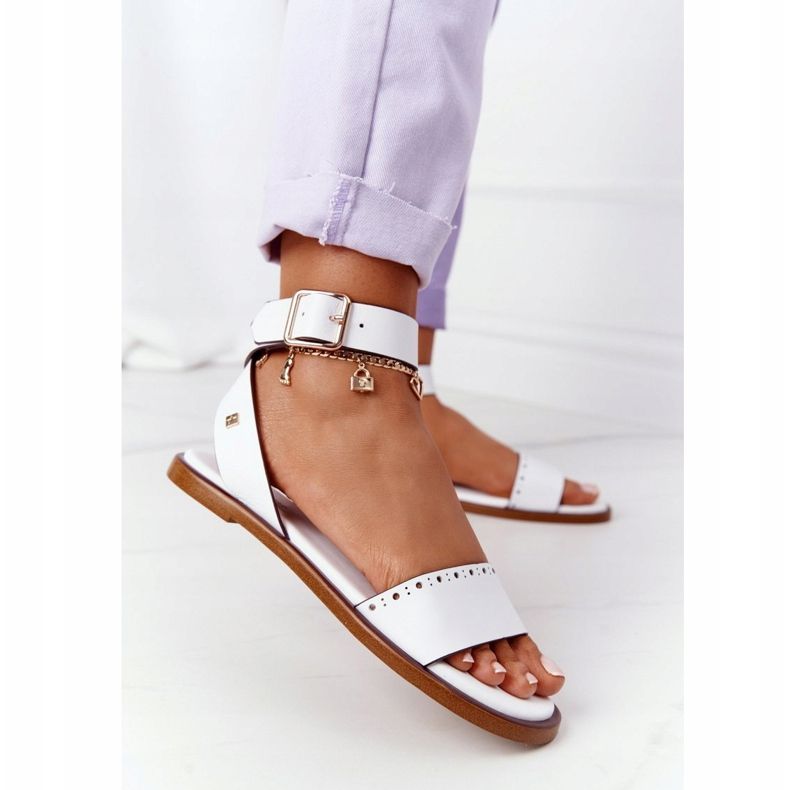 Bőr szandál Big Star HH274722 Fehér 1