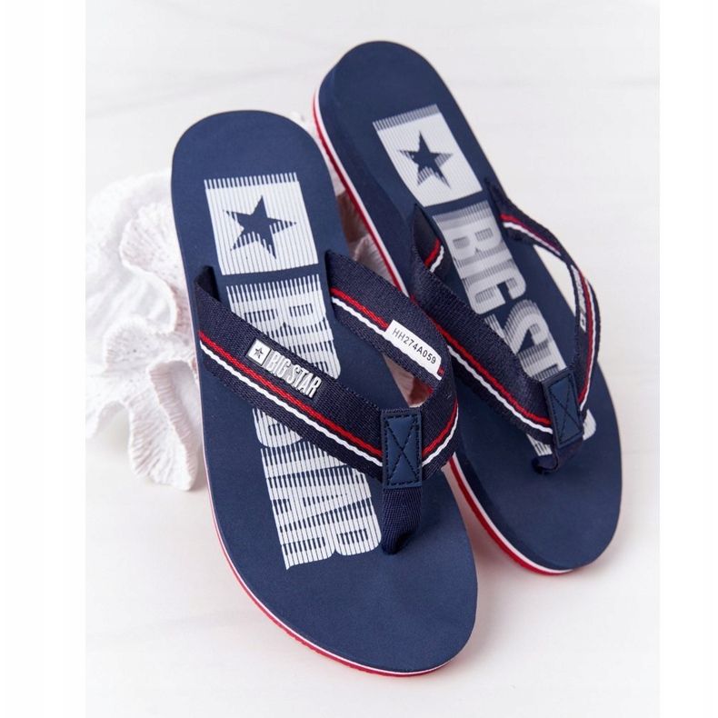 Női papucs Big Star HH274A059 Navy Blue sötétkék 1
