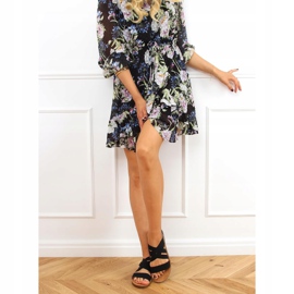 Szandál gumipánttal fekete 9225 Fekete 1