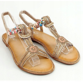 Szandál arany köbös cirkóniákkal JN11-10 Arany aranysárga 1 Szandál arany köbös cirkóniákkal JN11-10 Arany aranysárga 1