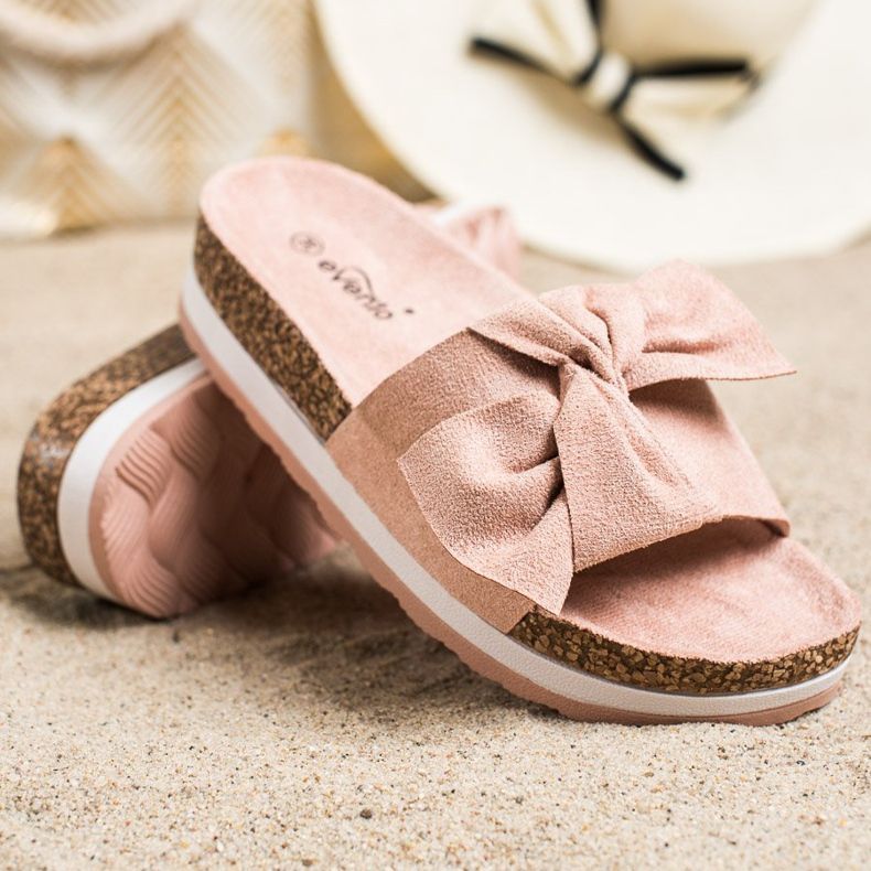 Evento Könnyű papucs a platformon rózsaszín 1