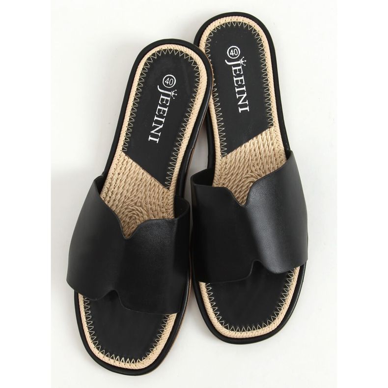 Fekete női fekete papucs 395 Fekete 1